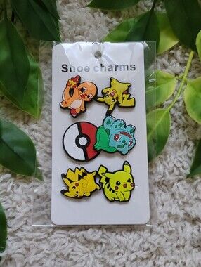 Pokemon Croc Charms (6 Pieces)